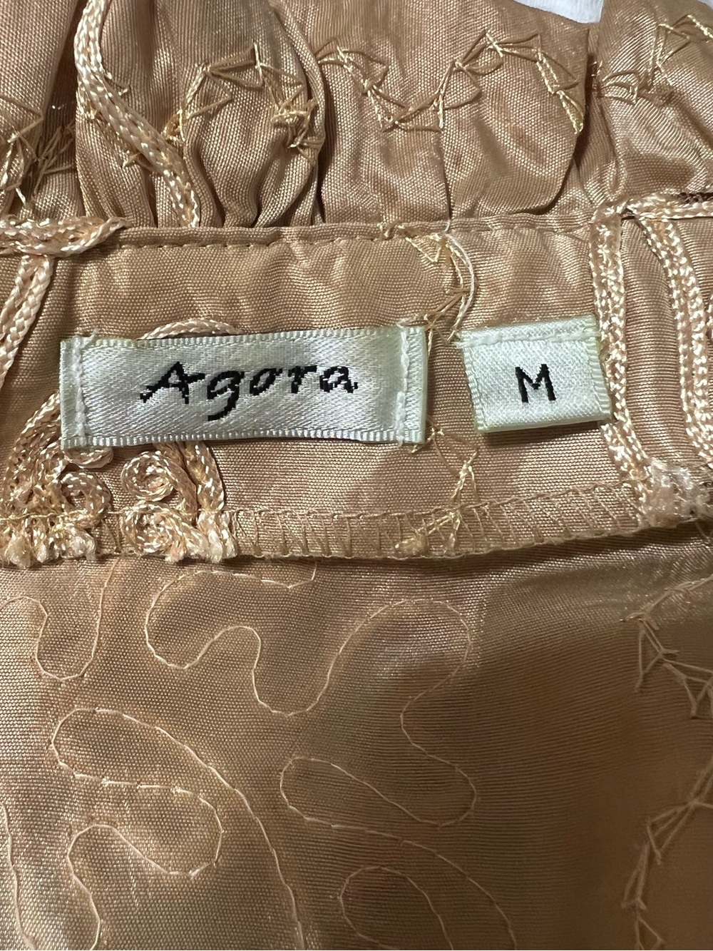 Vintage Gold Embroidered Ruffle-Trim Jacket - Picture 2 of 7